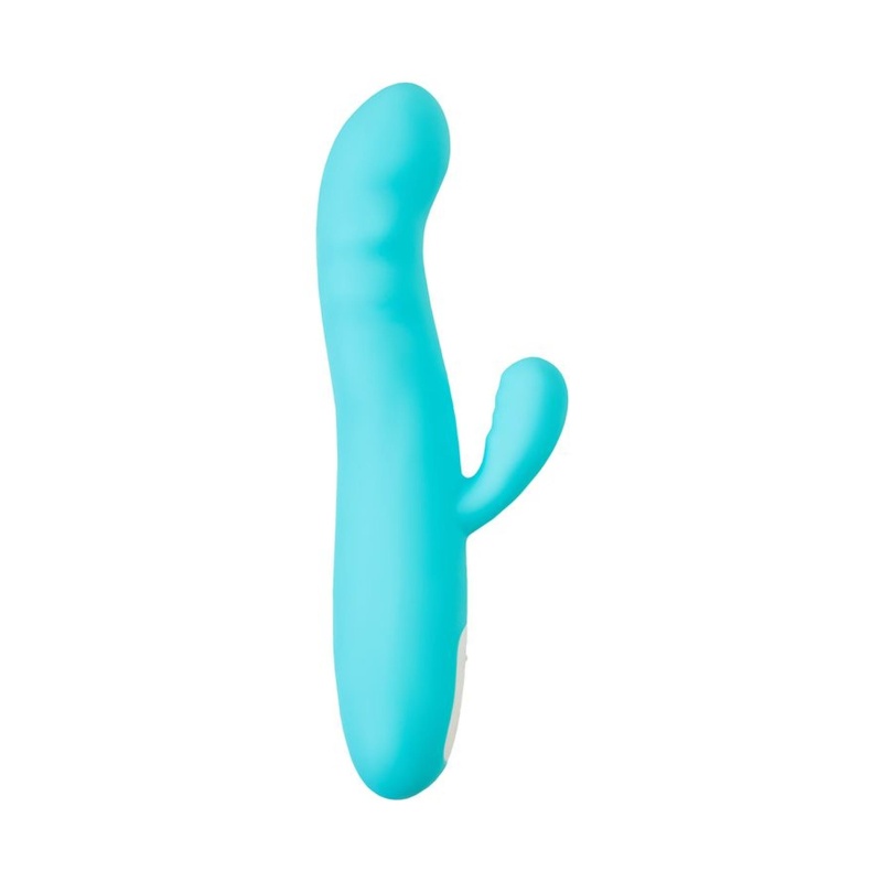 Wibrator króliczek obrotowy MERRY-SWI z rotacją 360° i stymulatorem łechtaczki, silikon medyczny, 20,7 cm - 4