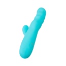 Wibrator króliczek obrotowy MERRY-SWI z rotacją 360° i stymulatorem łechtaczki, silikon medyczny, 20,7 cm - 5