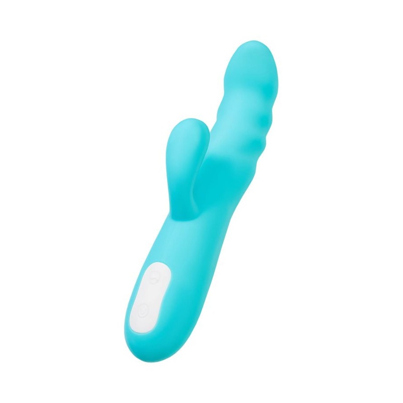 Wibrator króliczek obrotowy MERRY-SWI z rotacją 360° i stymulatorem łechtaczki, silikon medyczny, 20,7 cm - 6