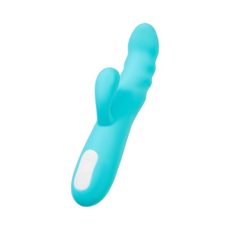 Wibrator króliczek obrotowy MERRY-SWI z rotacją 360° i stymulatorem łechtaczki, silikon medyczny, 20,7 cm - 6