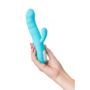 Wibrator króliczek obrotowy MERRY-SWI z rotacją 360° i stymulatorem łechtaczki, silikon medyczny, 20,7 cm - 7