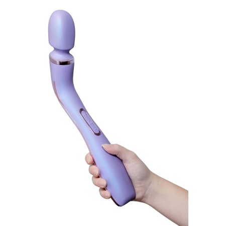 Wibrator różdżkowy Wellness Eternal Wand z napędem RumbleTech, pilotem 4-kierunkowym i giętką szyjką, długość 36,8 cm - 3