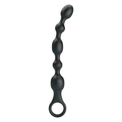 Wibrator analny Van z koralikami - 10 wibracji, 20 cm - 1 2