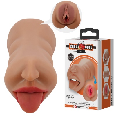 Masturbator SARAH Dual-Channel - kanały pochwy i ust - 1