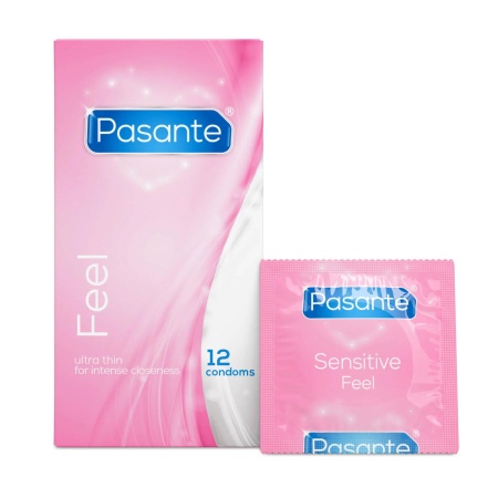 Prezerwatywy Pasante Sensitive Feel 19 cm x 5.2 cm Naturalne - 1