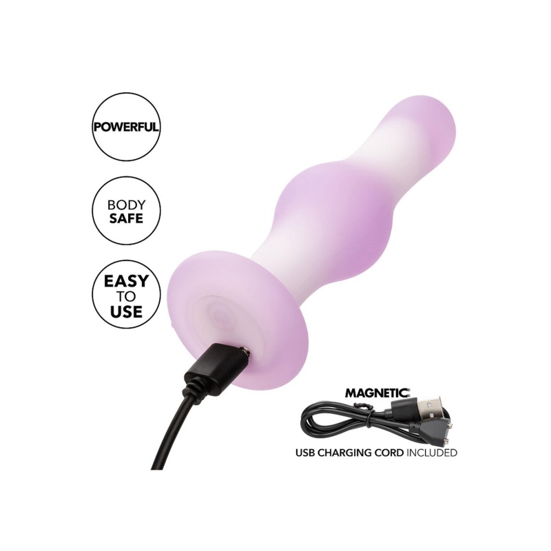 Wibrujący korek analny CalExotics Lavender Haze Bulb Probe 10,25 cm - 7