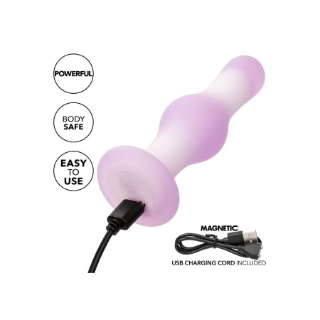 Wibrujący korek analny CalExotics Lavender Haze Bulb Probe 10,25 cm - 7