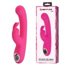 Wibrator króliczek Lamar Dark Pink, 22 cm, z zakrzywioną końcówką, 10 funkcjami wibracji i 9 poziomami intensywności - 1