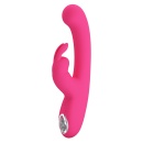 Wibrator króliczek Lamar Dark Pink, 22 cm, z zakrzywioną końcówką, 10 funkcjami wibracji i 9 poziomami intensywności - 5