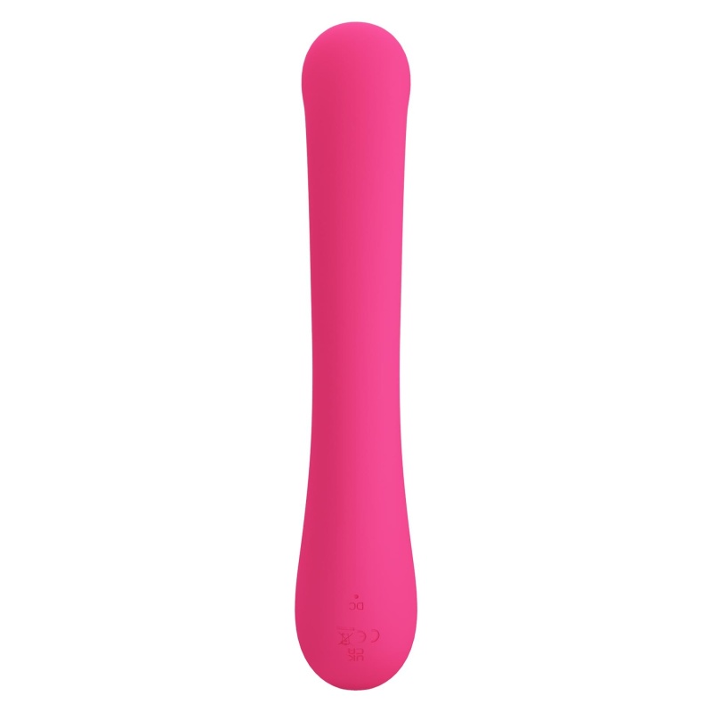 Wibrator króliczek Lamar Dark Pink, 22 cm, z zakrzywioną końcówką, 10 funkcjami wibracji i 9 poziomami intensywności - 8