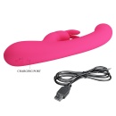 Wibrator króliczek Lamar Dark Pink, 22 cm, z zakrzywioną końcówką, 10 funkcjami wibracji i 9 poziomami intensywności - 10
