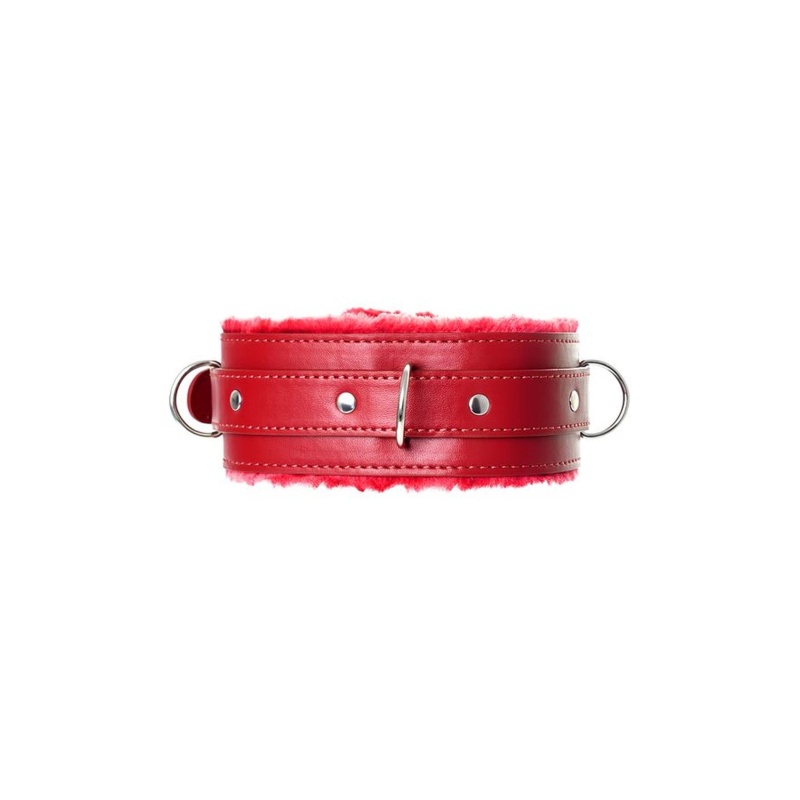 Anonymo collar, PU leather, red - 3