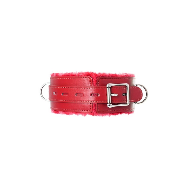 Anonymo collar, PU leather, red - 4