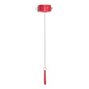 Anonymo collar, PU leather, red - 5