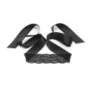 Koronkowy zestaw bondage Lace Me Up – czarny, 3-elementowy - 2
