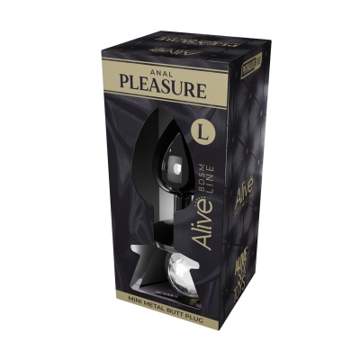 Mini Metal Butt Plug L clear - 1 2