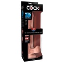 Dildo realistyczne KCP 12 TD Cock with Balls z twardym rdzeniem i miękką powłoką TPE, długość całkowita 33 cm - 1