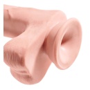 Dildo realistyczne KCP 12 TD Cock with Balls z twardym rdzeniem i miękką powłoką TPE, długość całkowita 33 cm - 6