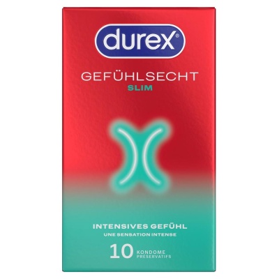 Durex Gefühlsecht Slim x 10 - 1