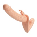 Regulowana uprząż strap-on Charlotte 24,8 cm - podwójne dildo TPE - 7