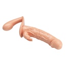 Regulowana uprząż strap-on Charlotte 24,8 cm - podwójne dildo TPE - 9