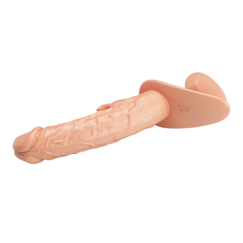 Regulowana uprząż strap-on Charlotte 24,8 cm - podwójne dildo TPE - 10