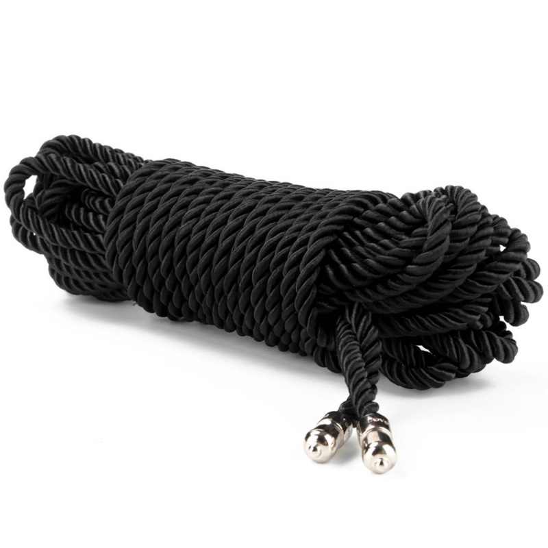 Lina do krępowania Reign Ebony Silky 10 m, 6 mm, czarna - 4