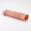 Nakładka penisa Crushious The Macho 2" (5 cm) z realistyczną fakturą Skinsense 2.0 TPE 18,5 cm - 5