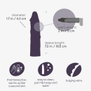 Nakładka penisa Crushious The Macho 2" (5 cm) z realistyczną fakturą Skinsense 2.0 TPE 18,5 cm - 9