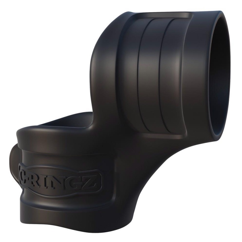 Pierścień na penisa z rozciągaczem jąder (Big Cock Ring & Ball Stretcher) – silikon, długość 7,5 cm, średnica pierścieni 3,4/3 c - 2