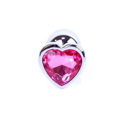 MyLove Toys - Jewellery Silver  Heart PLUG- Pink - 1