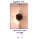 Korek analny z tunelem Beginner’s Anal Gaper ze szkła borokrzemowego, 10,2 cm, średnica 3,6 cm - 3