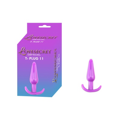Korek analny Lovesecret T-Plug 11 12,3 cm fioletowy - 1