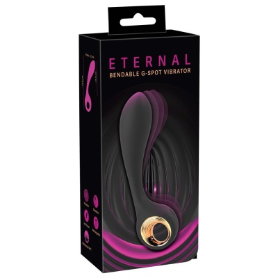 Wibrator Eternal Bendable G-Spot - giętki trzpień silikonowy z głowicą stymulującą Ø 3,7 cm, długość całkowita 19 cm - 1