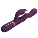 Wibrator króliczek Laursen Dark Purple - falujący ruch, 7 trybów wibracji, silikon medyczny - 5