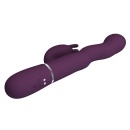 Wibrator króliczek Laursen Dark Purple - falujący ruch, 7 trybów wibracji, silikon medyczny - 6