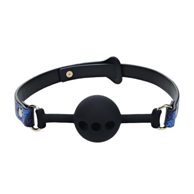 Florence Collection - Silicone Ball Gag - Blue - 1