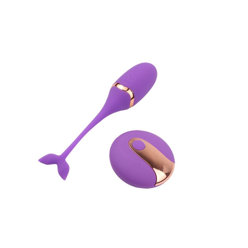 Jajeczko wibrujące Beckoning Beats z bezprzewodowym pilotem i 10 trybami wibracji, 15 × 3 cm - 3