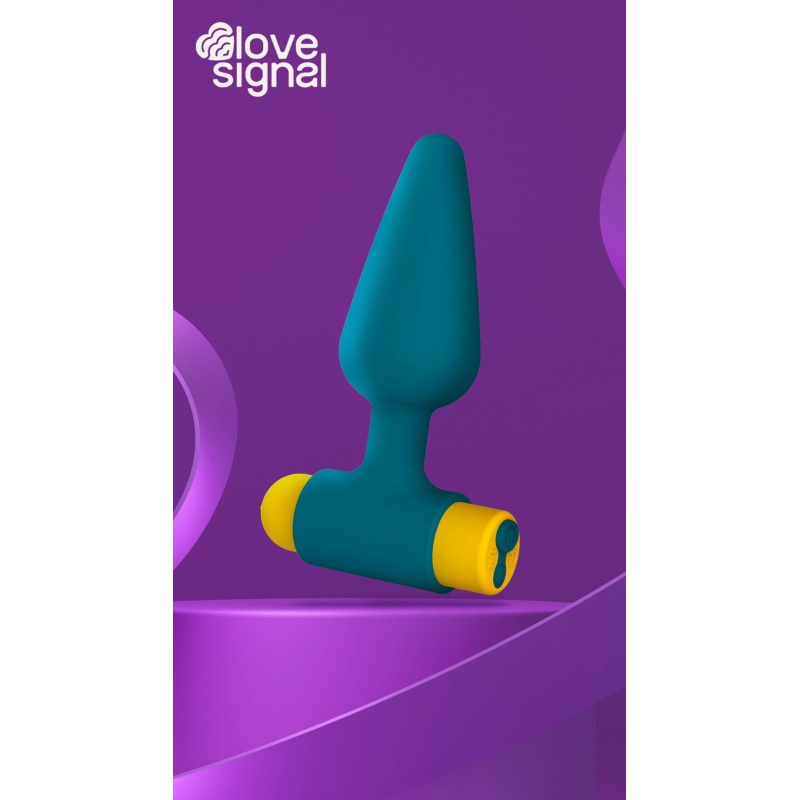Wibrujący korek analny Wave Buzzer - 3 prędkości, 7 programów, 10 cm - 8