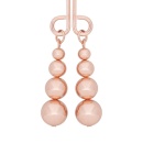 Klamra na łechtaczkę Rosy Gold Subtle Weight - metalowa, dwuramienna, z obciążnikami 20 g - 4