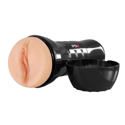 Masturbator Wet Pussies Super Juicy Snatch XXL – samonawilżający kanał TPR, regulacja podciśnienia, 26 cm - 1 2