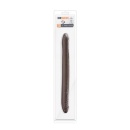 Dildo dwustronne 16 Inch Chocolate - realistyczna konstrukcja anatomiczna, długość 40,6 cm, średnica 3,8 cm - 1