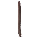 Dildo dwustronne 16 Inch Chocolate - realistyczna konstrukcja anatomiczna, długość 40,6 cm, średnica 3,8 cm - 3