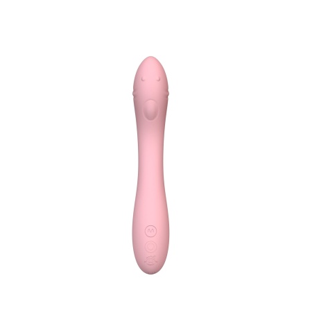 Vibrator Pink - elastyczny silikon, 6 trybów wibracji, wodoodporna konstrukcja - 3