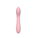 Vibrator Pink - elastyczny silikon, 6 trybów wibracji, wodoodporna konstrukcja - 3