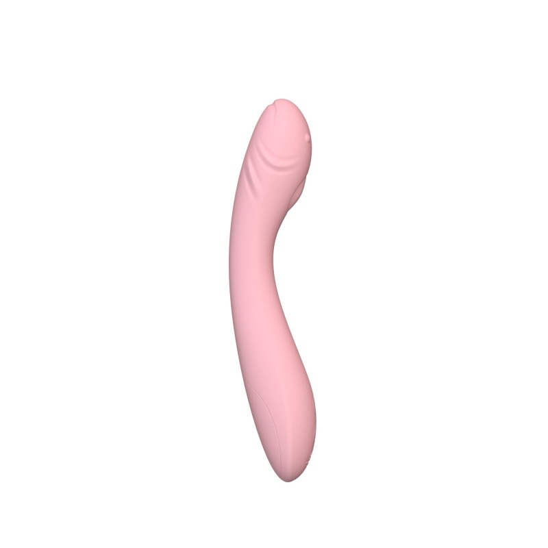 Vibrator Pink - elastyczny silikon, 6 trybów wibracji, wodoodporna konstrukcja - 4