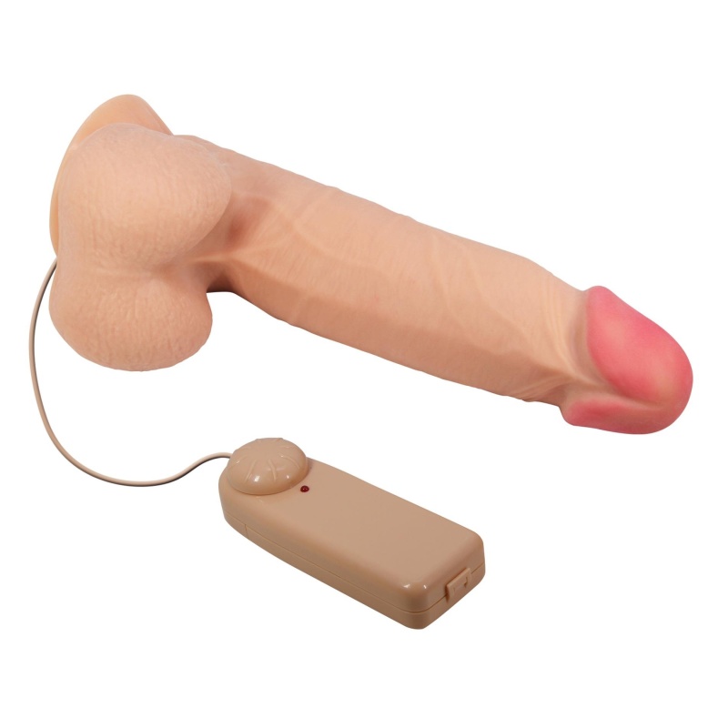 Wibrujące dildo Sliding Skin 8,5'' z przesuwną skórą, ruchomym rdzeniem i przyssawką — 21,8 cm - 6