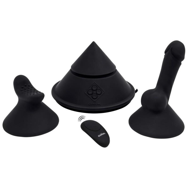 Cone - stymulator erotyczny z przyssawką i 20 trybami wibracji, silikon, 19 cm - 1