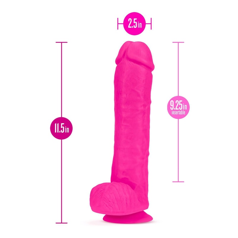 Realistyczne dildo Au Naturel Bold Big John z technologią Sensa Feel Dual Density i FlexiShaft - TPE, długość całkowita 29,2 cm, - 5