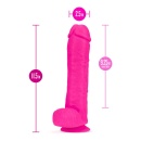 Realistyczne dildo Au Naturel Bold Big John z technologią Sensa Feel Dual Density i FlexiShaft - TPE, długość całkowita 29,2 cm, - 5